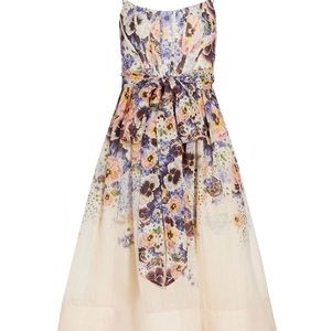 Zimmerman Tama Belted Floral Midi-Dress